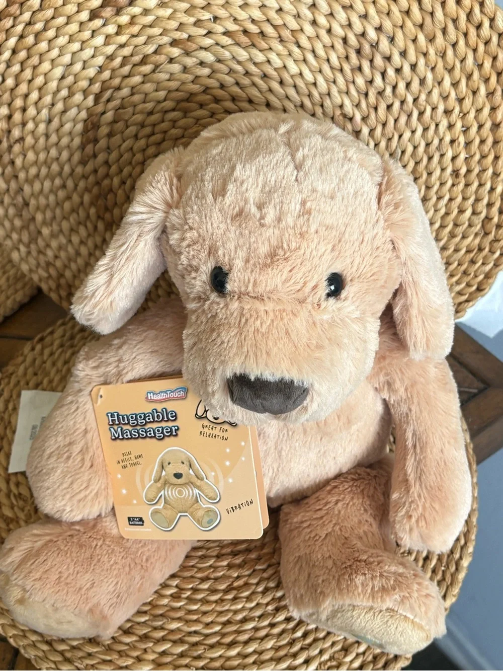 Plush Dog Stuffed Animal - Soft Light Tan Puppy for Dogs & Kids